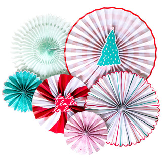 My Mind's Eye Fa La La Christmas Party Fans | Xmas Decorations NZ
