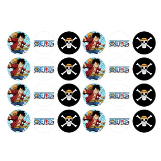 One Piece Edible Icing Cupcake Images