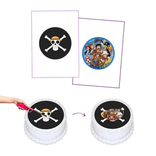 One Piece Burnaway Edible Cake Image Set