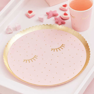 Ginger Ray Pamper Party Plates - Dinner 8 Pkt
