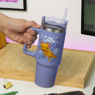Minecraft Purple Travel Cup