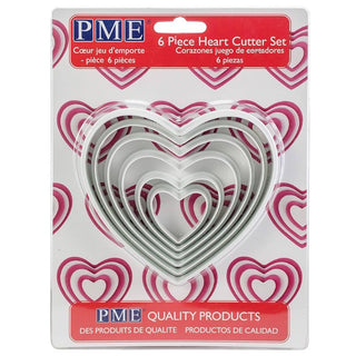 PME | Classic Shapes Heart Cutters | Valentines Baking Supplies NZ