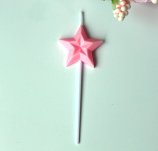 Light Pink Single Star Candle