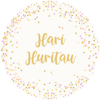 Pink & Gold Hari Huritau Edible Cake Image | Pink Party Supplies NZ