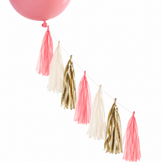 Sundays Vintage Pink Balloon Tassel Tail