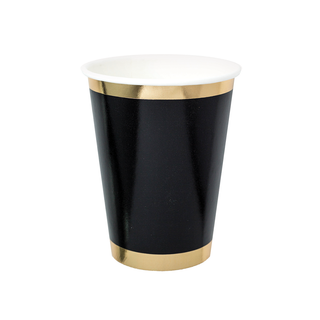 Posh Noir Cups - 8 Pkt