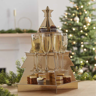 Ginger Ray Christmas Table Decor | Christmas Tree Drink Stand | Treat and Drink Stand 