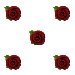 Icing Rose with Leaves | Floral Cake Decorations | Icing Flowers Multipack