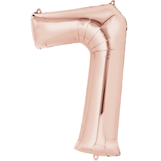 Anagram Giant Rose Gold Number Foil Balloon - 7
