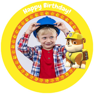 Personalised Paw Patrol Rubble Edible Cake Image | Paw Patrol Party Supplies NZ