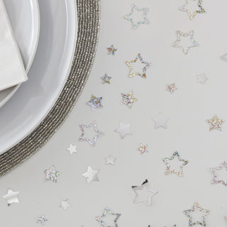 Ginger Ray Silver Foil Star Confetti