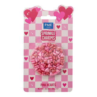 PME | Pink Hearts Sprinkles | Pink Cake Decorations NZ