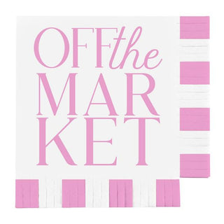 Off the Market Fringe Napkins - Beverage 16 Pkt