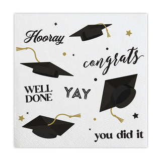 Graduation Napkins - Beverage 20 Pkt