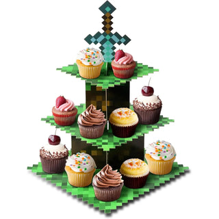 Minecraft Cupcake Stand | Minecraft Party Supplies NZ