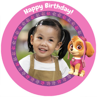 Personalised Paw Patrol Skye Edible Cake Image | Paw Patrol Party Supplies NZ