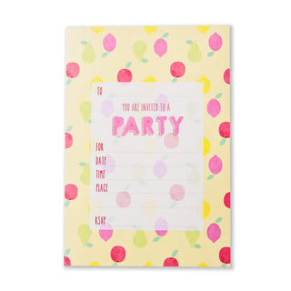 Sorbet Fruits Invitations |  Fruits Invitations | Summertime Invitations | NZ Party Supplies |