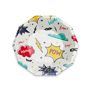 Superhero Plates - Lunch 8 Pkt