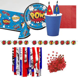 Superhero Party Pack for 8