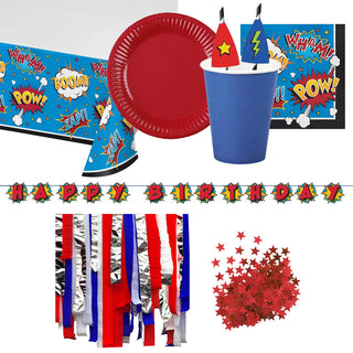 Superhero Party Pack for 8