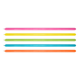 Tropical Assorted 260S Balloons - 100 Pkt