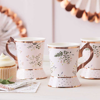 Ginger Ray Afternoon Tea Party Cups |  Afternoon Tea Party Cups | Ginger Ray | Tea Party Cups | NZ Party Supplies |