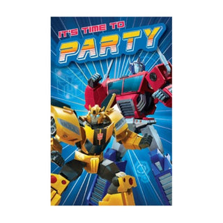 Transformers Birthday Card | Transformers Party Supplies NZ