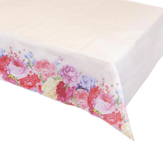 Talking Tables | Truly Scrumptious White Floral Paper Tablecover | Tea Party Supplies NZ