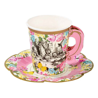 Talking Tables |Truly Alice Mad Hatters Teacups & Saucers | Alice in Wonderland Party Supplies NZ