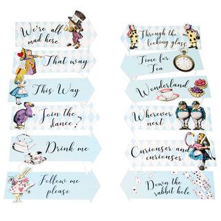 Talking Tables | Truly Alice Signs | Alice in Wonderland Party Supplies NZ