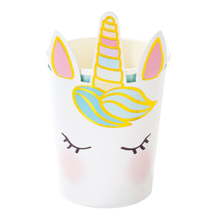 Talking Tables | We Heart Unicorns Unicorn Face Cups | Unicorn Party Supplies NZ