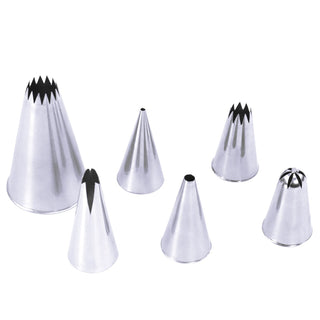 PME Vintage Cake Piping Tips Set - 6 Pkt