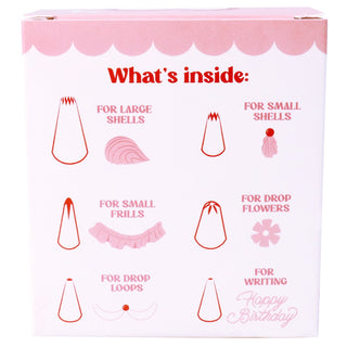 PME Vintage Cake Piping Tips Set - 6 Pkt