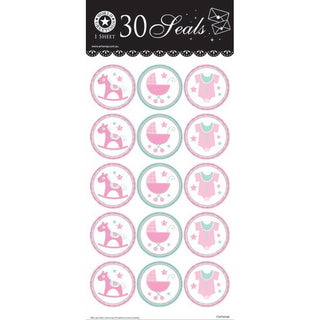 Baby Girl stickers | Baby Shower Supplies