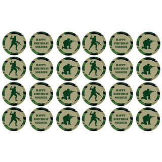 Army Edible Icing Cupcake Images