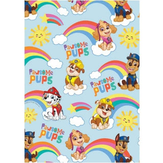 Paw Patrol Pawsome Pups Folded Gift Wrap | Paw Patrol Party Supplies NZ