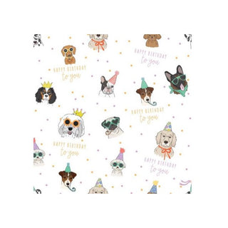 Dogs Folded Gift Wrap | Dog Party Supplies NZ