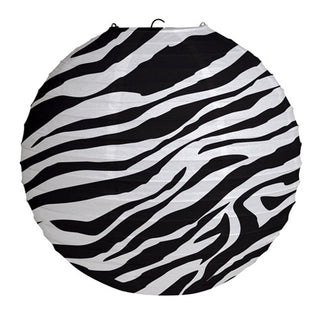 Zebra Print Lantern | Safari Animal Party Supplies NZ