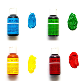 Chefmaster Basics Collection Gel Colour Set - 4 Pack