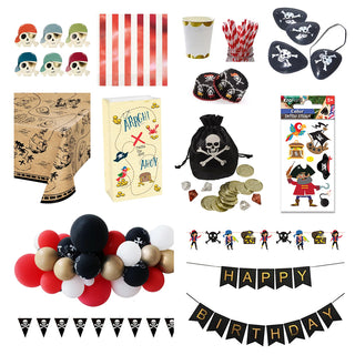 Deluxe Pirate Party Pack for 8 - SAVE 33%