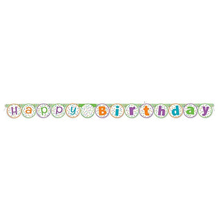 Citrus Dot Happy Birthday Banner