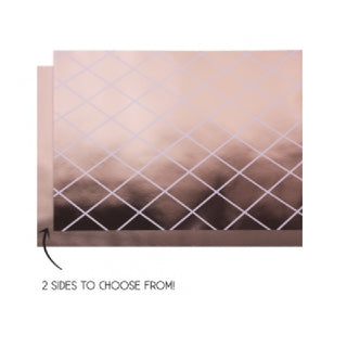 Five Star Metallic Rose Gold Reversible Table Runner | Table runners NZ