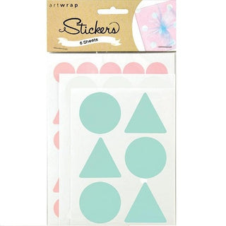 Artwrap | Sticker Pack - Pastel | Pastel Party Supplies NZ