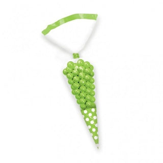 Lime Green Cone Shaped Cello Bags - 10 Pkt