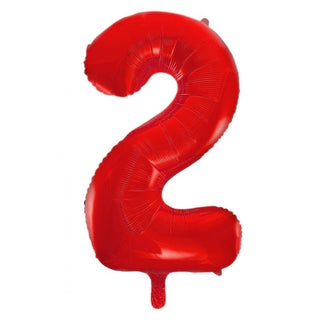 Giant Red Number Foil Balloon - 2