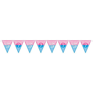 Girl or Boy Gender Reveal Pennant Banner