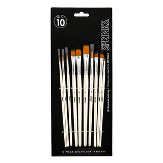 Sprinks Sugarcraft Brush Set - 10 Pkt