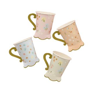 Ditsy Floral Tea Party Cups - 8 Pkt