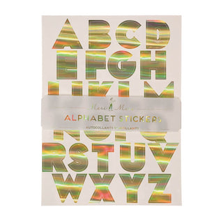 Meri Meri Gold Foil Alphabet Stickers