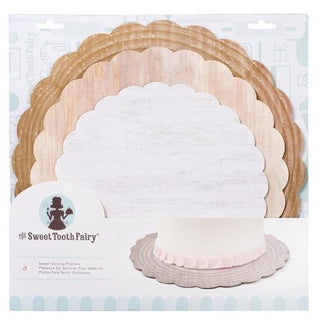 Sweet Tooth Fairy Serving Platters - Woodgrain